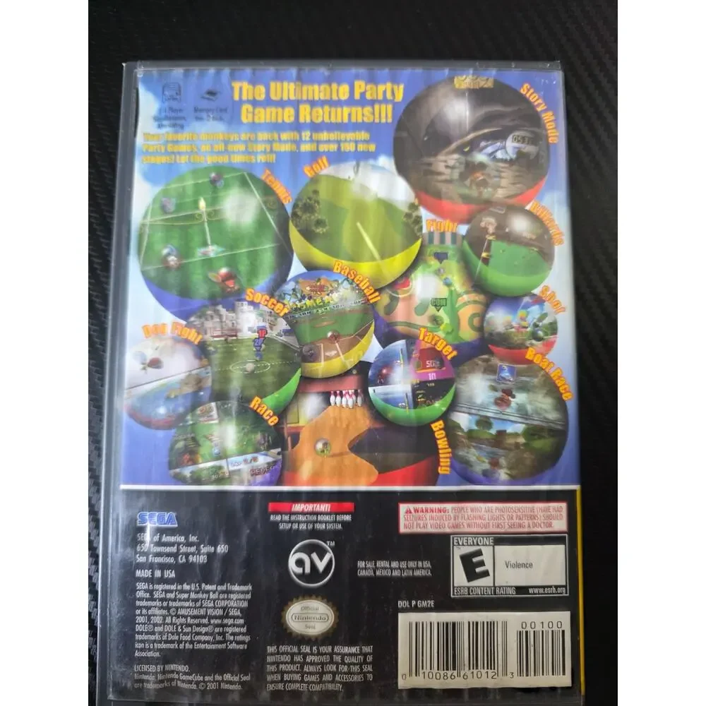 Super Monkey Ball 2 for Nintendo GameCube 2002 Tested Complete Player's Choice